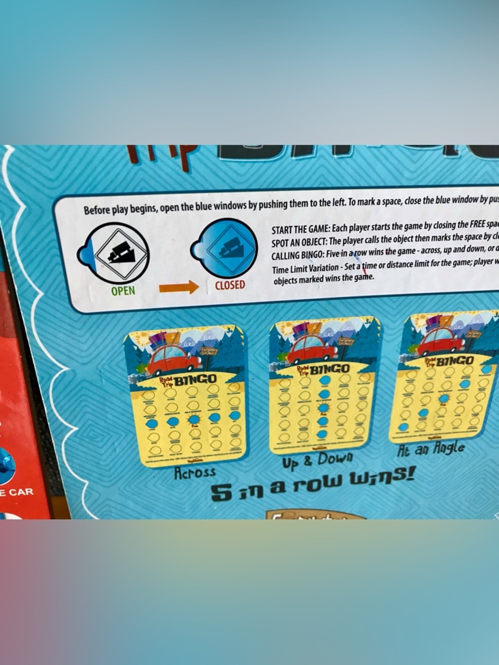 NEW Road Trip Bingo Travel Car Game Fun For All Ages Passenger Ride Share - Picture 9 of 12